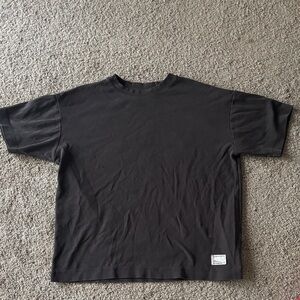 Reserved soft Black Short Sleeve Men's Tee